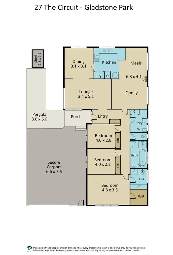 Floorplan of Homely house listing, 27 The Circuit, Gladstone Park VIC 3043