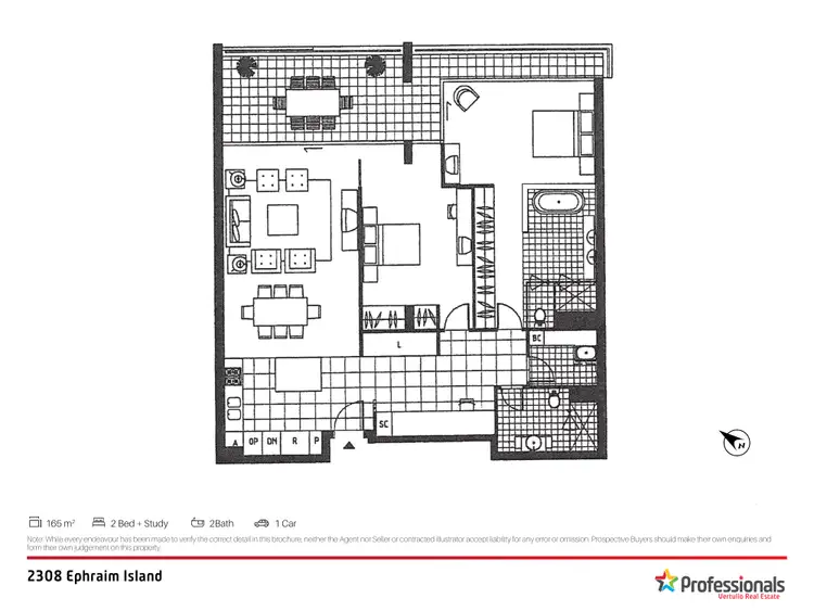 Floorplan of Homely apartment listing, 2308 Ephraim Island Parade, Paradise Point QLD 4216