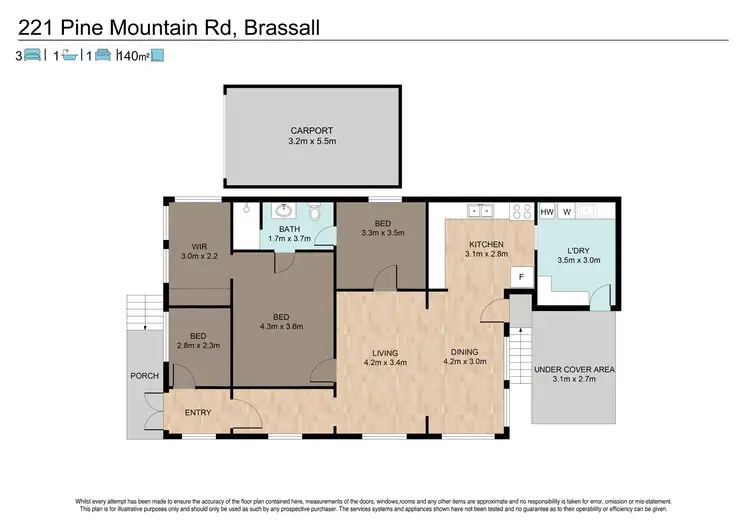 Floorplan of Homely house listing, 221 Pine Mountain Road, Brassall QLD 4305