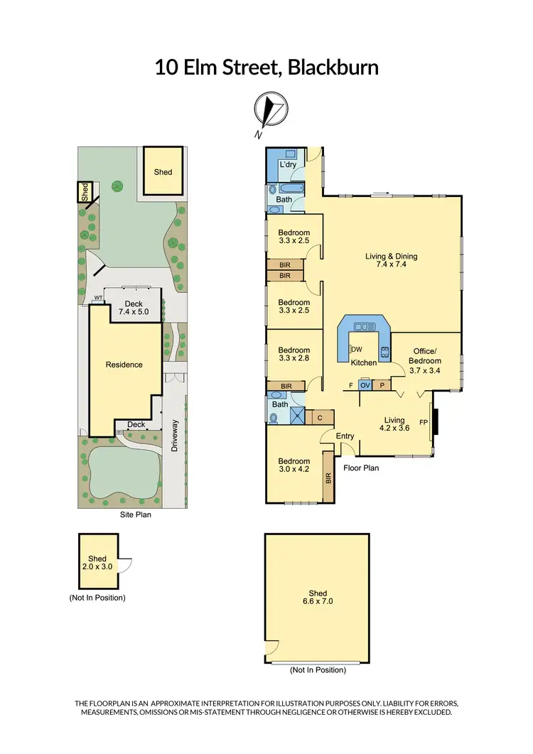 Floorplan of Homely house listing, 10 Elm Street, Blackburn VIC 3130