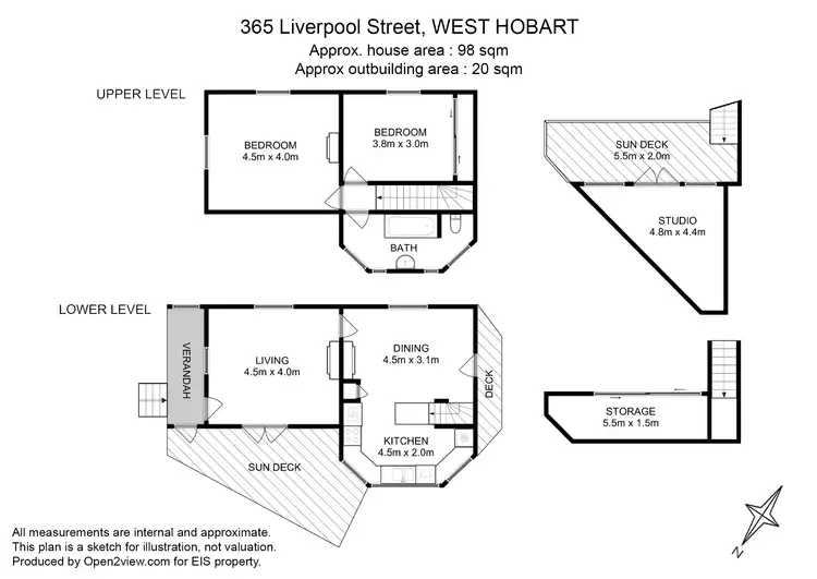 Floorplan of Homely house listing, 365 Liverpool Street, West Hobart TAS 7000