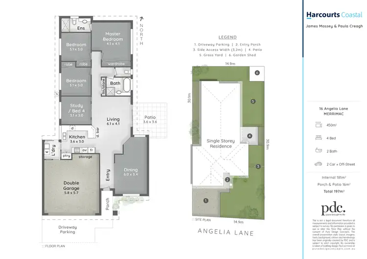 Floorplan of Homely house listing, 16 Angelia Lane, Merrimac QLD 4226