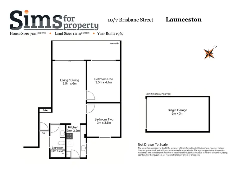 Floorplan of Homely apartment listing, 10/7 Brisbane Street, Launceston TAS 7250