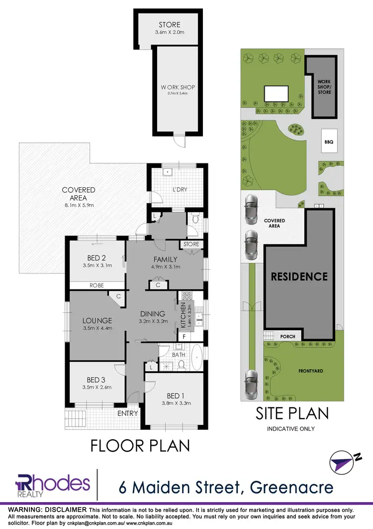 Floorplan of Homely house listing, 6 Maiden Street, Greenacre NSW 2190