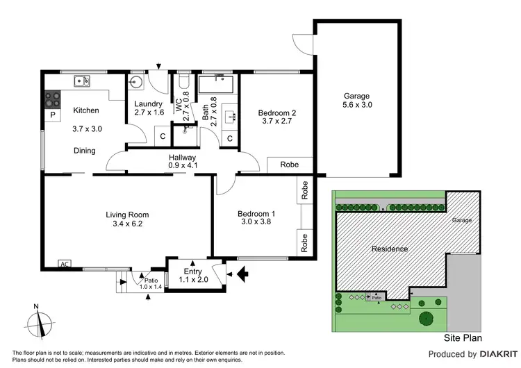Floorplan of Homely unit listing, 2/49 Wattle Grove, Mulgrave VIC 3170