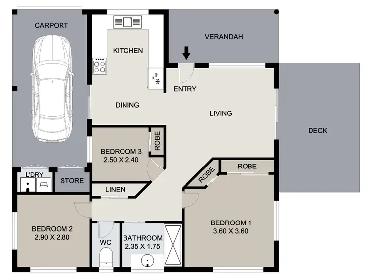 Floorplan of Homely house listing, 5B Pittsbay Crescent, Boyne Island QLD 4680