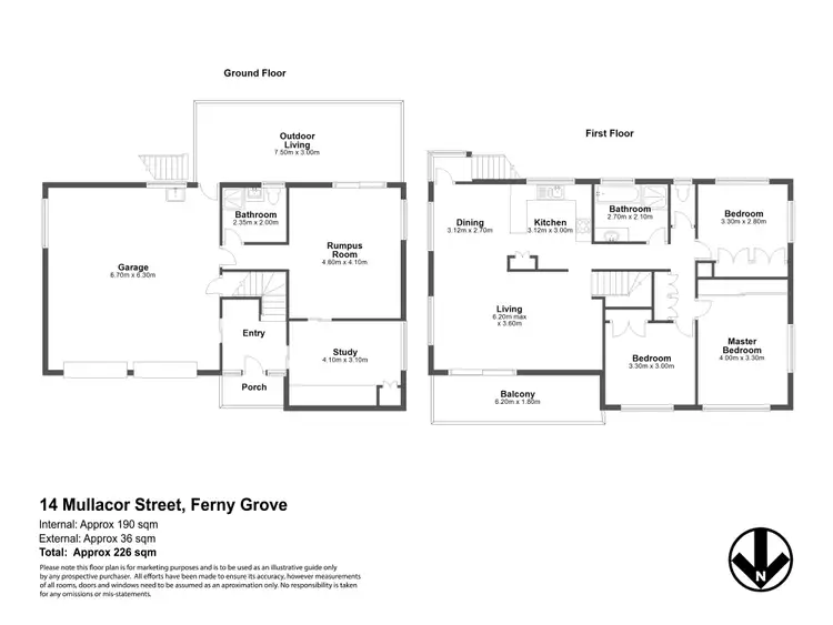 Floorplan of Homely house listing, 14 Mullacor Street, Ferny Grove QLD 4055