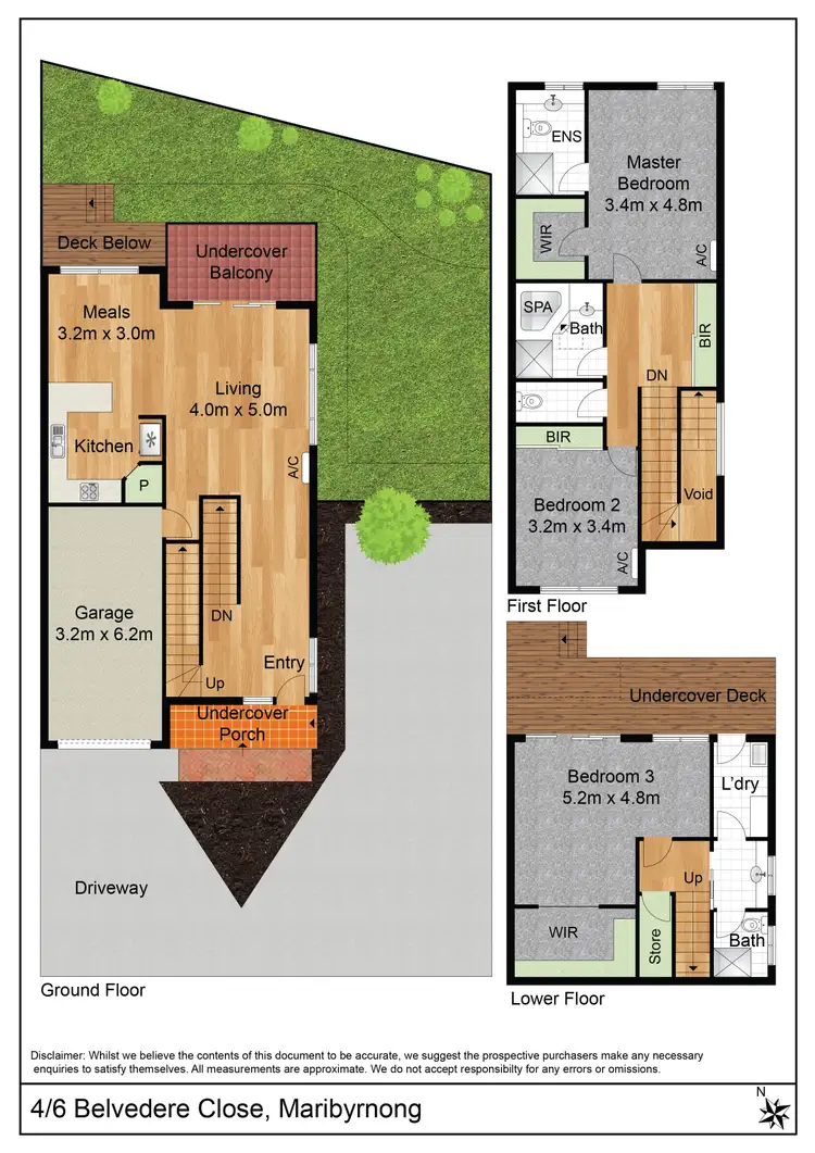 Floorplan of Homely house listing, 6/4 Belvedere Close, Maribyrnong VIC 3032