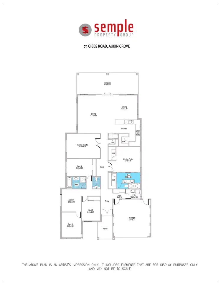 Floorplan of Homely house listing, 74 Gibbs Road, Aubin Grove WA 6164