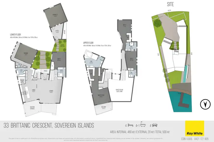 Floorplan of Homely house listing, 33 Brittanic Crescent, Paradise Point QLD 4216