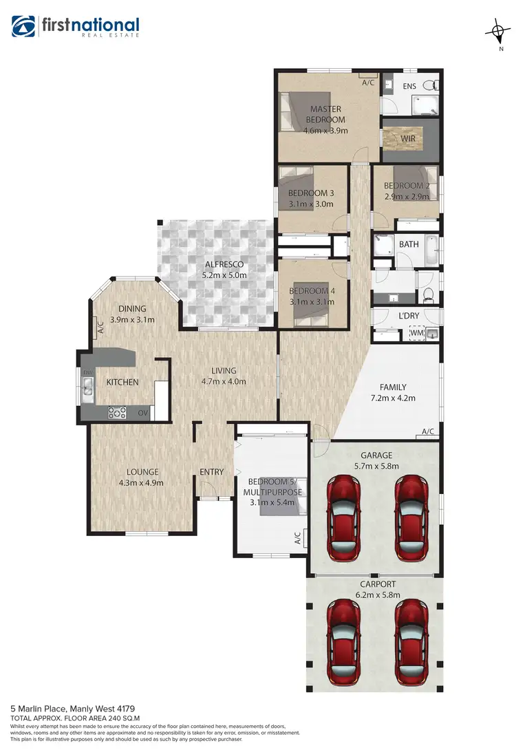 Floorplan of Homely house listing, 5 Marlin Place, Manly West QLD 4179