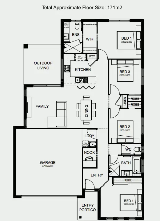 Floorplan of Homely house listing, 23 Butterfly Way, Ripley QLD 4306