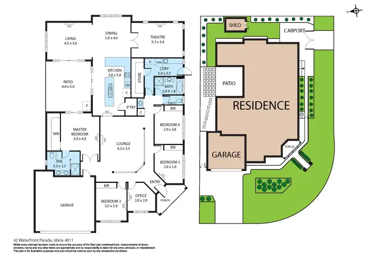 Floorplan of Homely house listing, 42 Waterfront Parade, Idalia QLD 4811