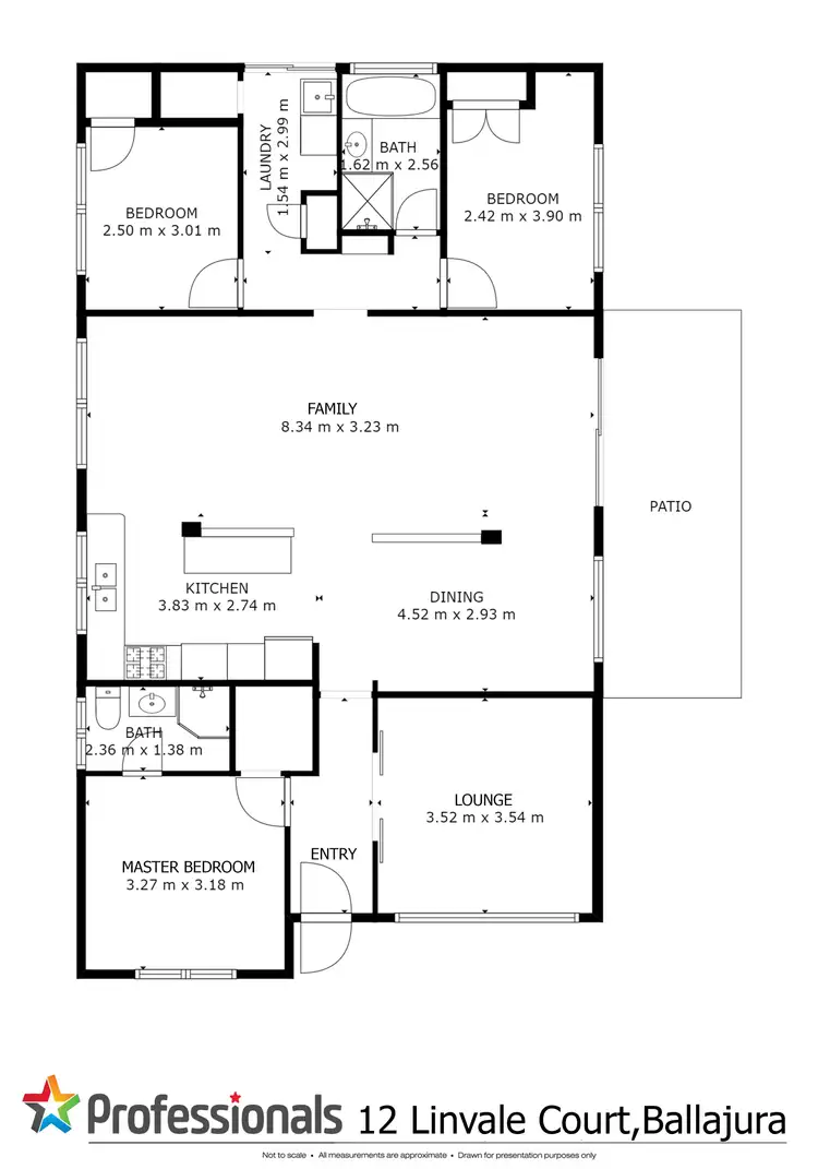 Floorplan of Homely house listing, 12 Linvale Court, Ballajura WA 6066