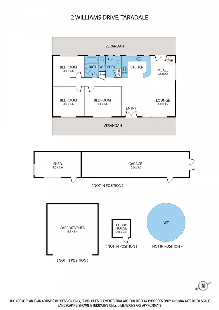 Floorplan of Homely house listing, 2 Williams Drive, Taradale VIC 3447