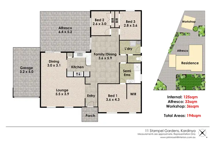 Floorplan of Homely house listing, 11 Stampel Gardens, Kardinya WA 6163