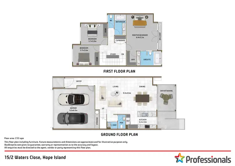 Floorplan of Homely townhouse listing, 15/2 Waters Close, Hope Island QLD 4212