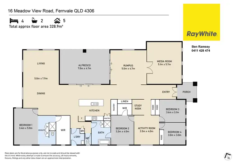 Floorplan of Homely house listing, 16 Meadow View Road, Fernvale QLD 4306