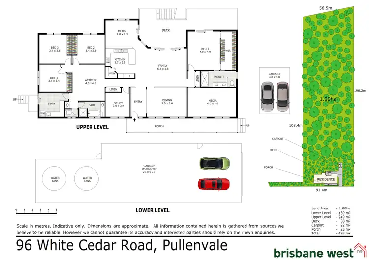 Floorplan of Homely house listing, 96 White Cedar Road, Pullenvale QLD 4069