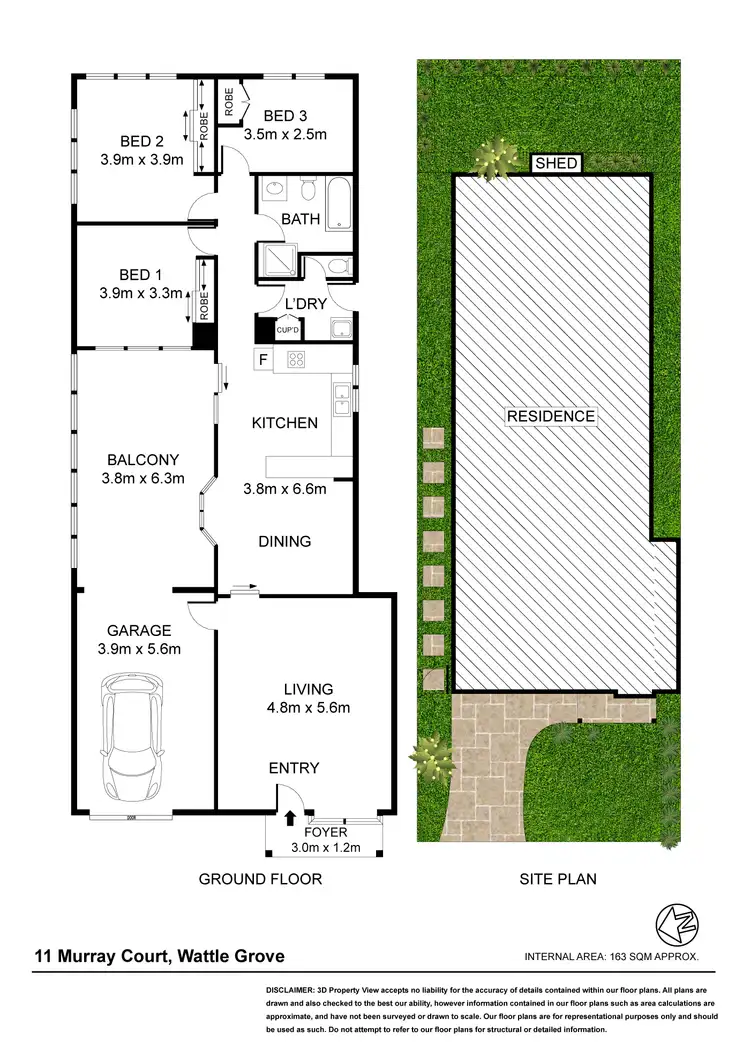 Floorplan of Homely house listing, 11 Murray Court, Wattle Grove NSW 2173