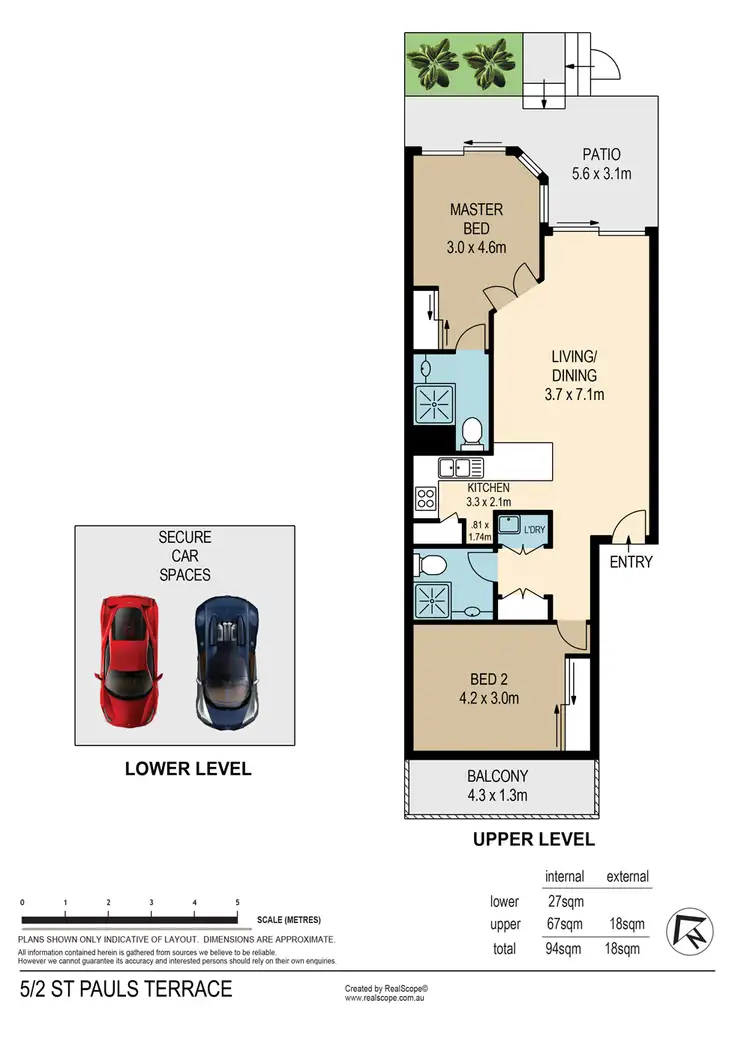 Floorplan of Homely apartment listing, 5/2 Saint Pauls Terrace, Spring Hill QLD 4000