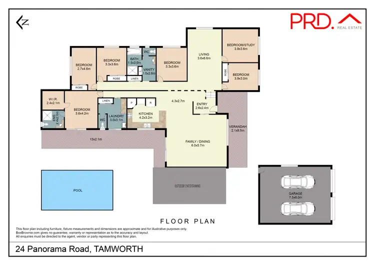 Floorplan of Homely house listing, 24 Panorama Road, Tamworth NSW 2340