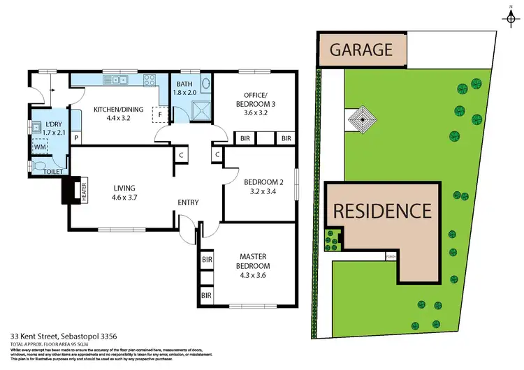 Floorplan of Homely house listing, 33 Kent Street, Sebastopol VIC 3356