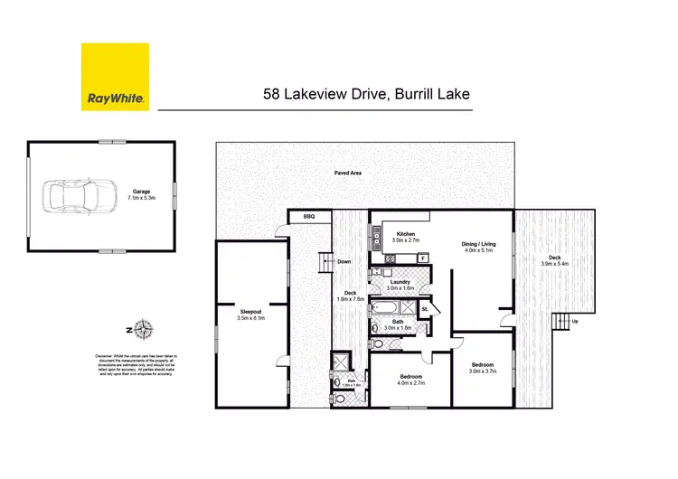 Floorplan of Homely house listing, 58 Lake View Drive, Burrill Lake NSW 2539