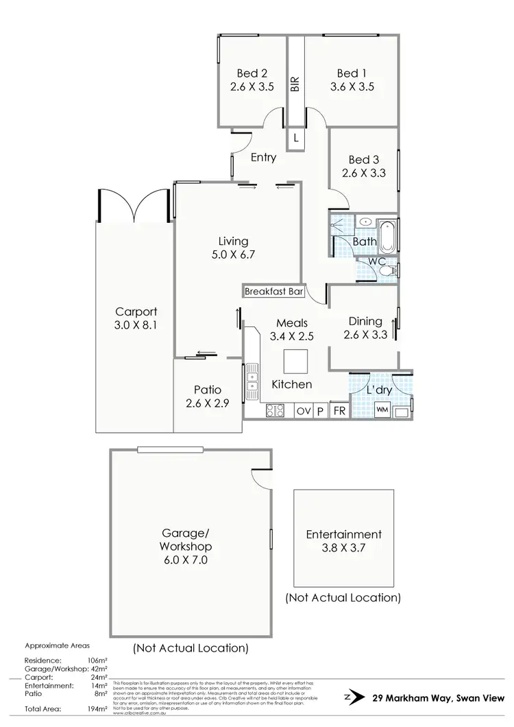 Floorplan of Homely house listing, 29 Markham Way, Swan View WA 6056