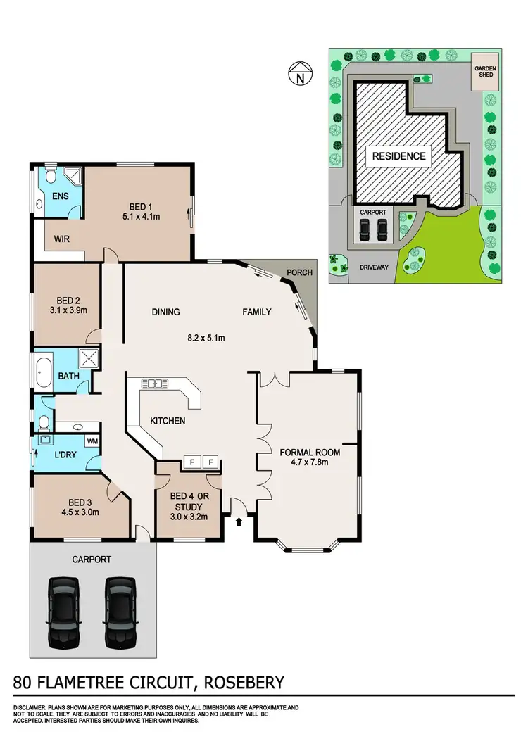 Floorplan of Homely house listing, 80 Flametree Circuit, Rosebery NT 832