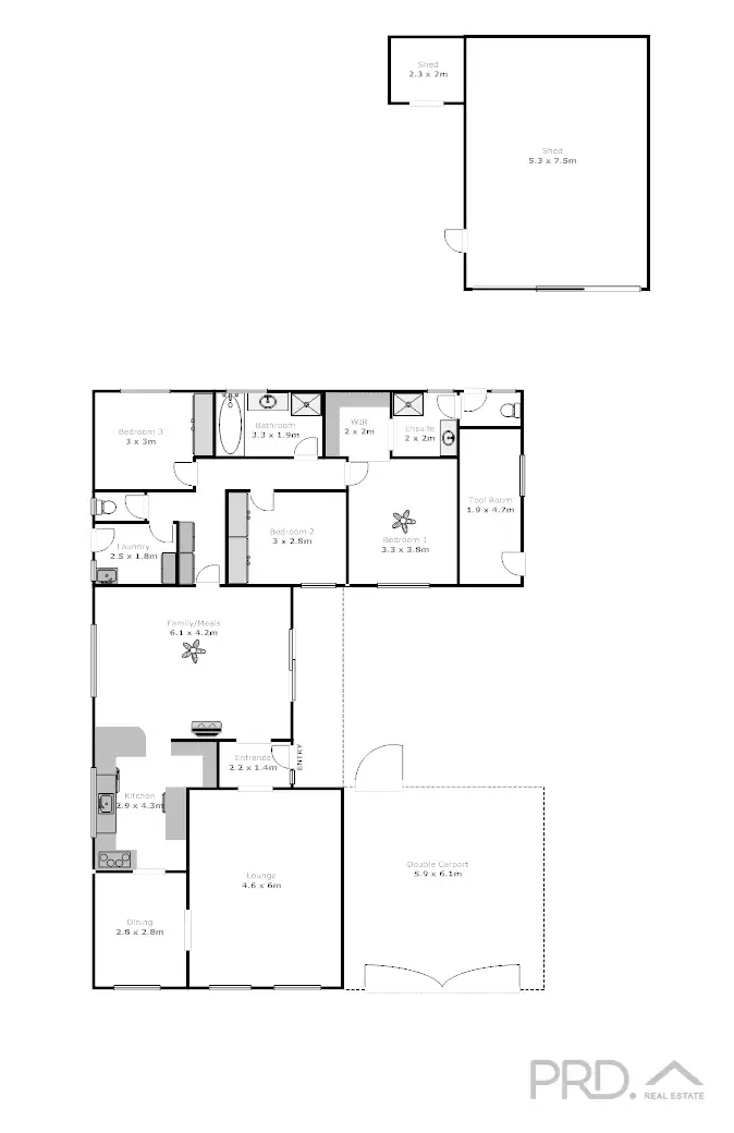 Floorplan of Homely house listing, 2 Caloola Court, Mildura VIC 3500