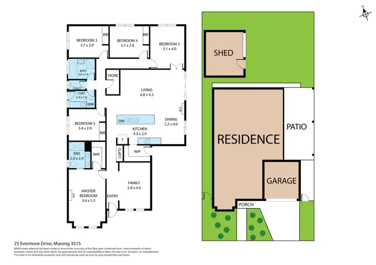 Floorplan of Homely house listing, 25 Evermore Drive, Marong VIC 3515