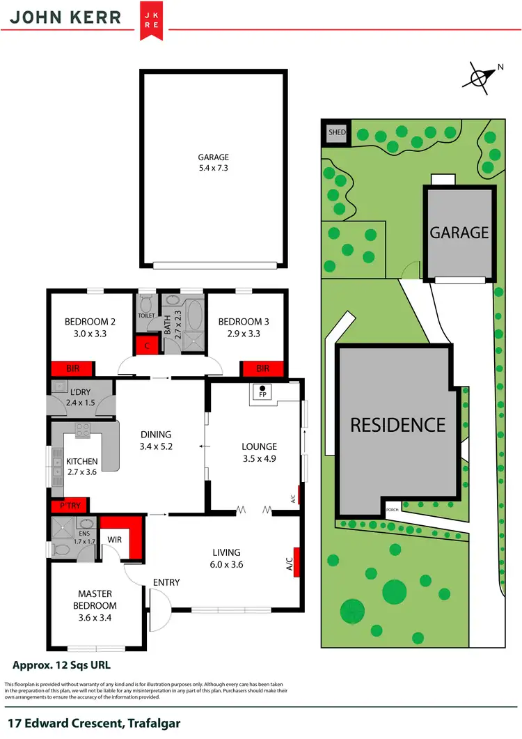 Floorplan of Homely house listing, 17 Edward Crescent, Trafalgar VIC 3824