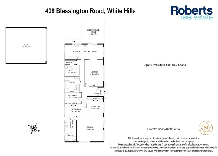 Floorplan of Homely house listing, 408 Blessington Road, White Hills TAS 7258