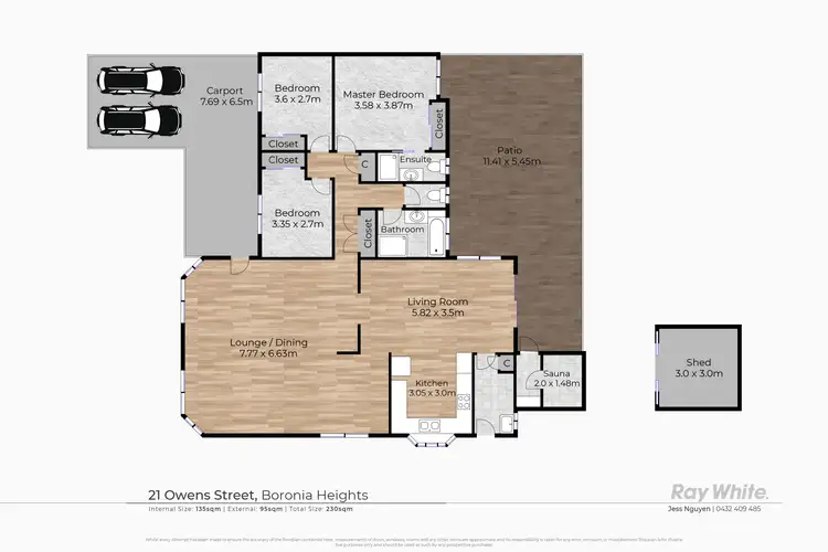 Floorplan of Homely house listing, 21 Owens Street, Boronia Heights QLD 4124