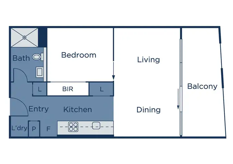 Floorplan of Homely apartment listing, 207/710 Station Street, Box Hill VIC 3128