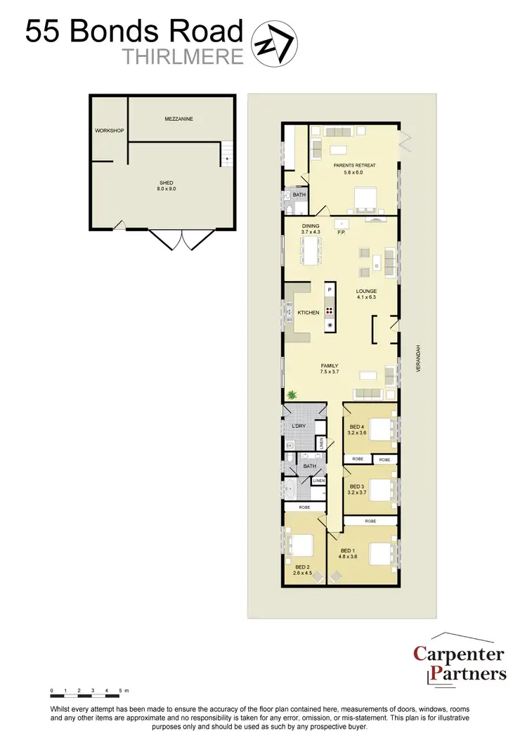 Floorplan of Homely house listing, 55 Bonds Road, Thirlmere NSW 2572