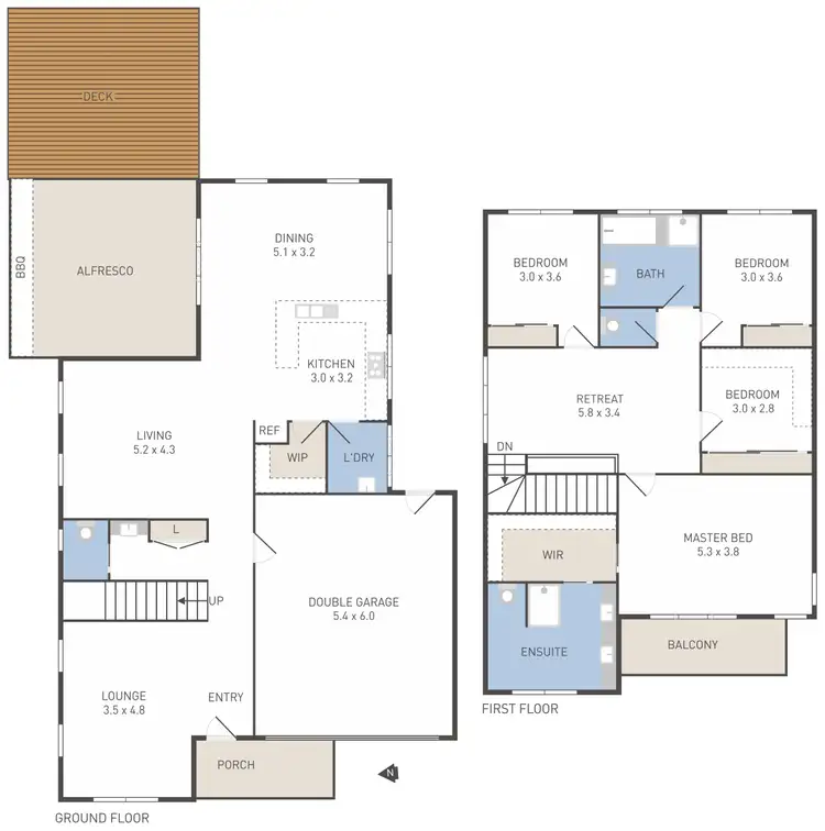Floorplan of Homely house listing, 17 Boathouse Drive, Caroline Springs VIC 3023
