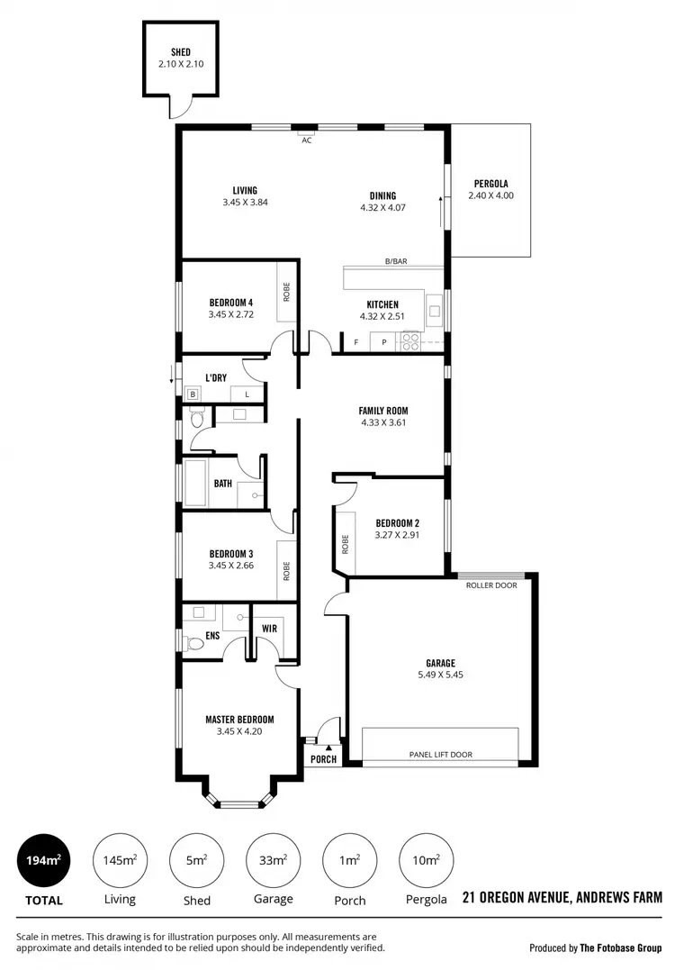 Floorplan of Homely house listing, 21 Oregon Avenue, Andrews Farm SA 5114