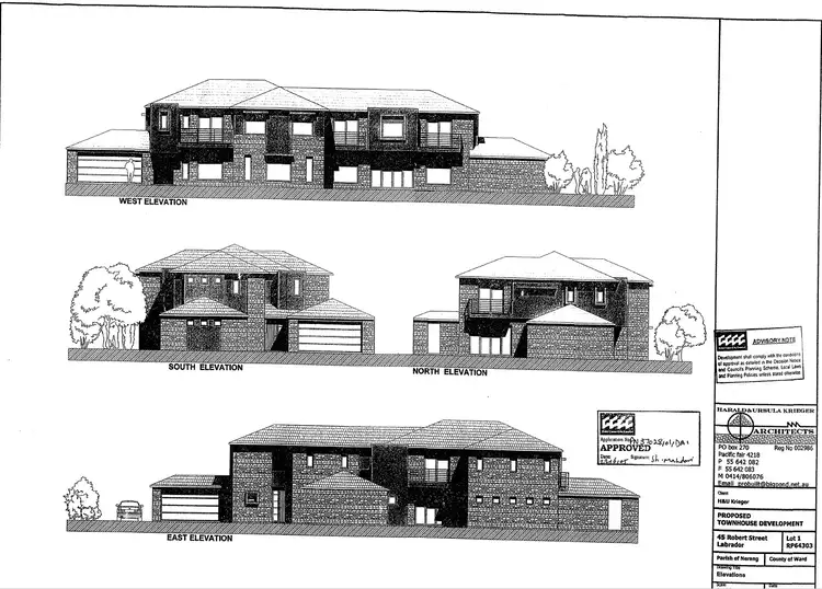 Floorplan of Homely townhouse listing, 1, 2, & 3/45 Robert Street, Labrador QLD 4215