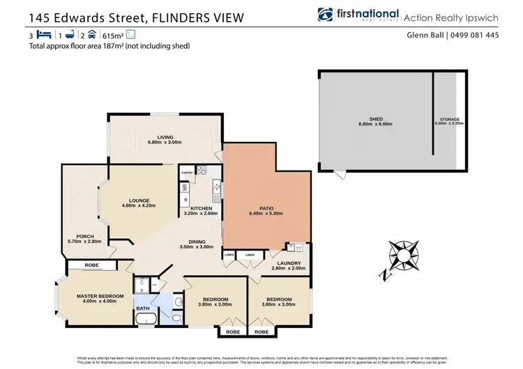 Floorplan of Homely house listing, 145 Edwards Street, Flinders View QLD 4305