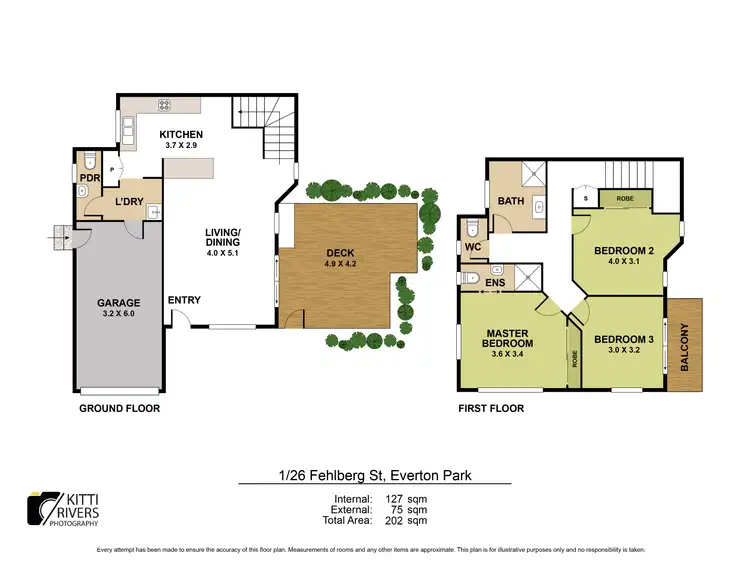 Floorplan of Homely townhouse listing, 1/26 Fehlberg Street, Everton Park QLD 4053