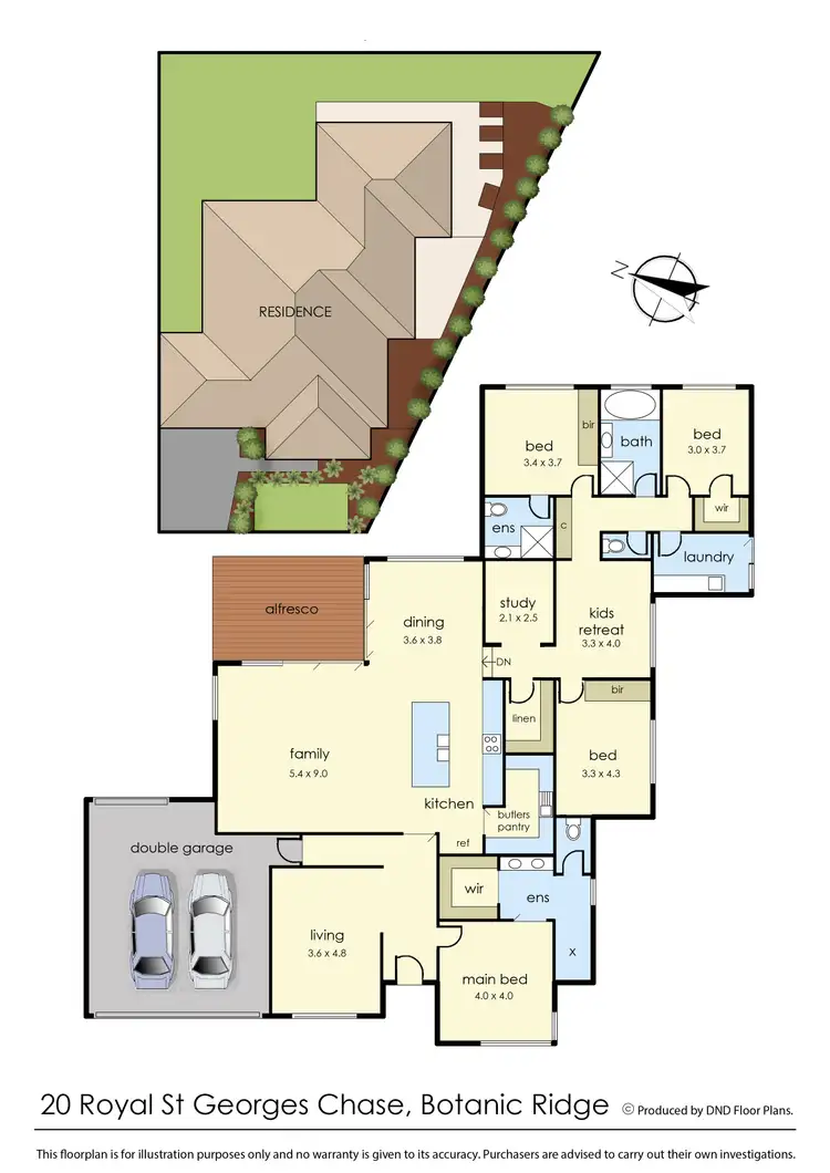 Floorplan of Homely house listing, 20 Royal St Georges Chase, Botanic Ridge VIC 3977