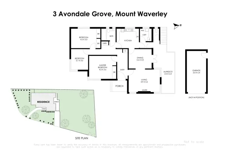 Floorplan of Homely house listing, 3 Avondale Grove, Mount Waverley VIC 3149