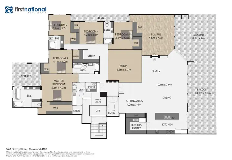 Floorplan of Homely apartment listing, 57/1 Fitzroy Street, Cleveland QLD 4163