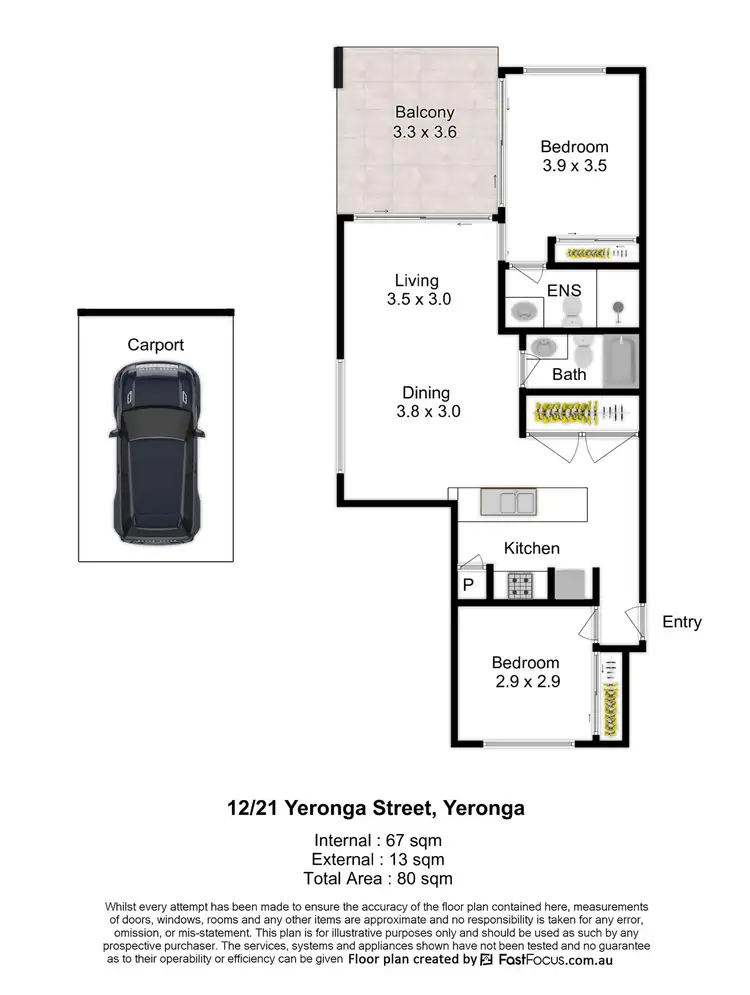 Floorplan of Homely unit listing, 12/21 Yeronga Street, Yeronga QLD 4104