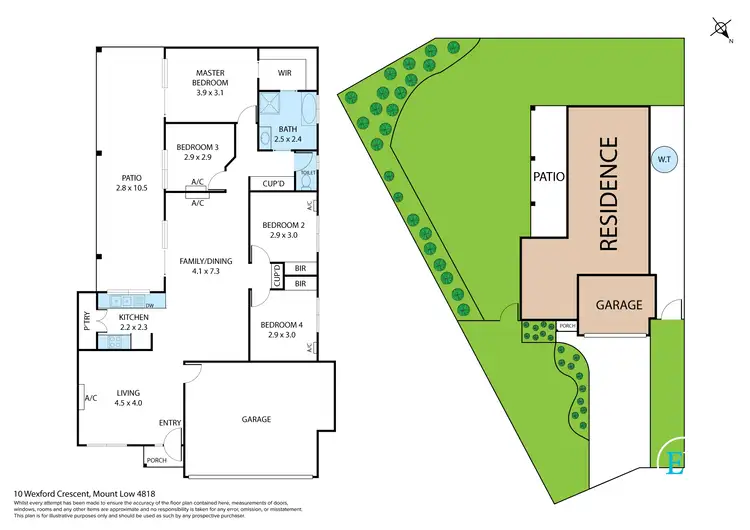 Floorplan of Homely house listing, 10 Wexford Crescent, Mount Low QLD 4818