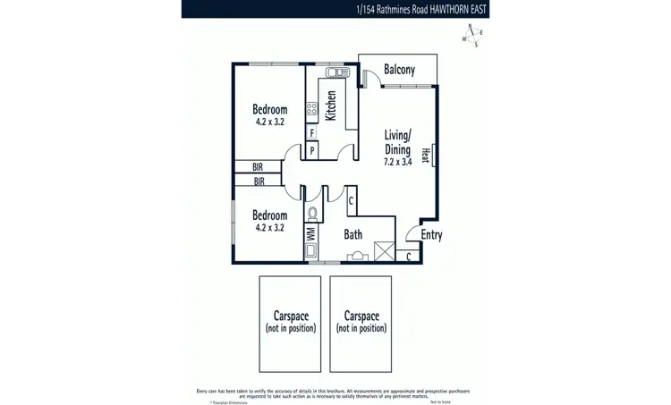 Floorplan of Homely apartment listing, 1/154-156 Rathmines Road, Hawthorn East VIC 3123