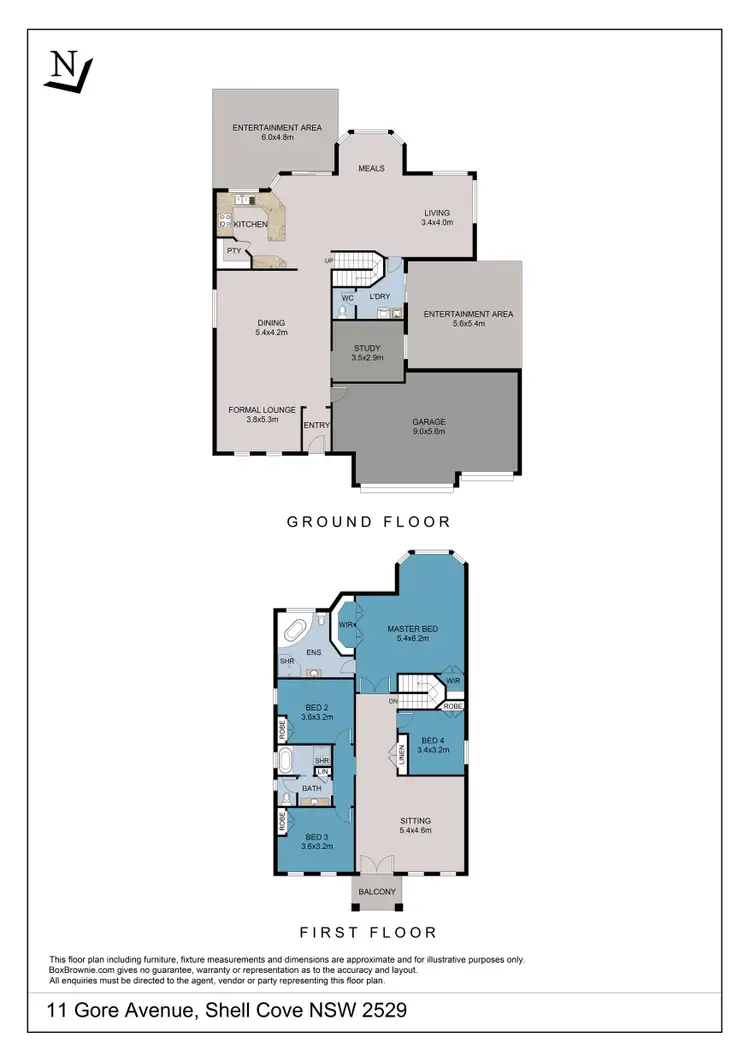 Floorplan of Homely house listing, 11 Gore Avenue, Shell Cove NSW 2529