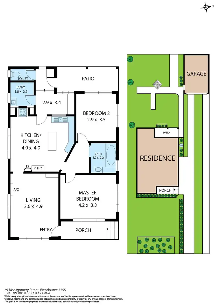 Floorplan of Homely house listing, 29 Montgomery Street, Wendouree VIC 3355